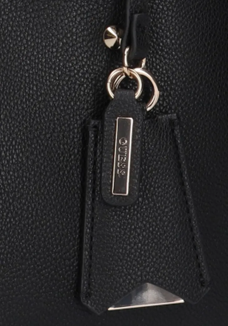 zwarte guess schoudertas meridian shoulder satchel