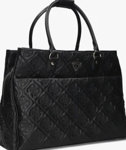 zwarte guess schoudertas adelasia shopper tote