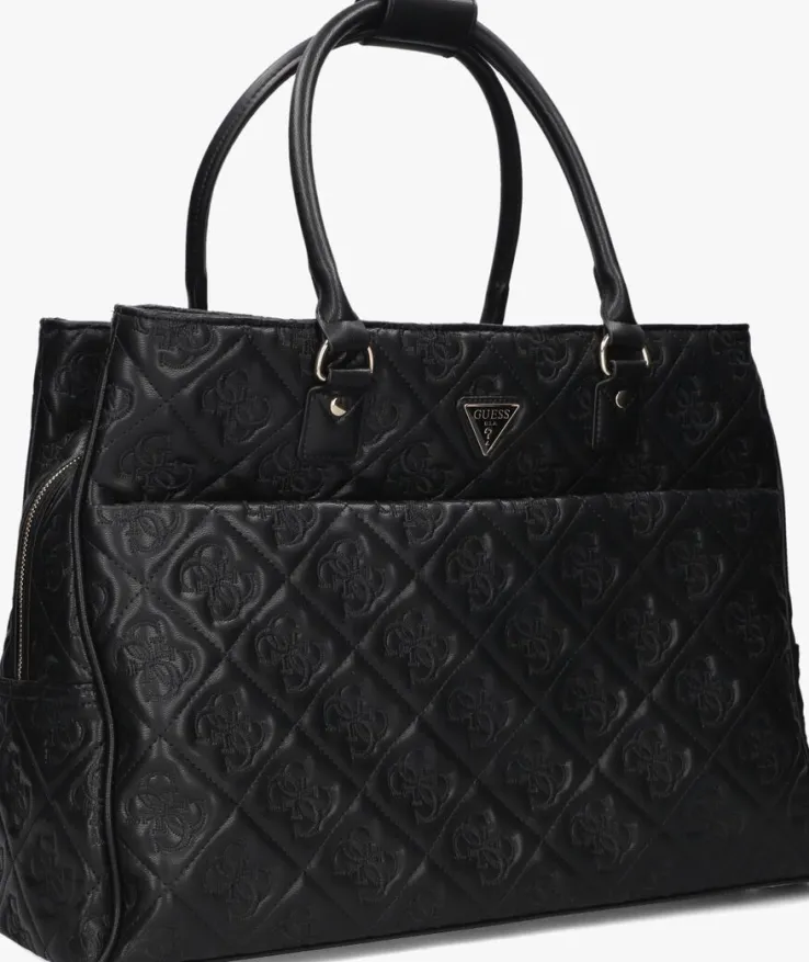 zwarte guess schoudertas adelasia shopper tote