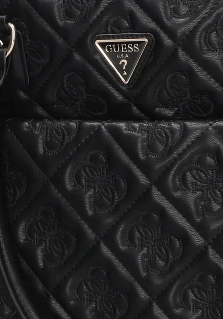 zwarte guess schoudertas adelasia shopper tote