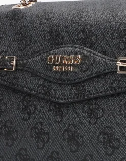 zwarte guess schoudertas katya convertible xbody flap