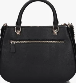 zwarte guess schoudertas fedora shoulder satchel