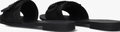 zwarte guess slippers elyze