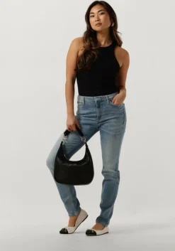 zwarte guess top sl round neck gwendalina top