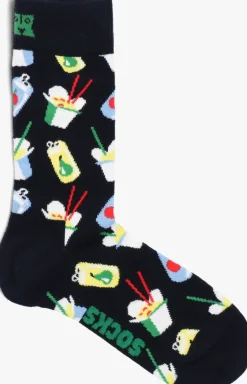 zwarte happy socks sokken take away