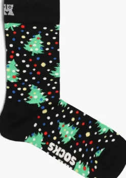 zwarte happy socks sokken christmas night