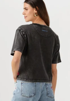 zwarte harper & yve t-shirt hotstuff-ss cropped