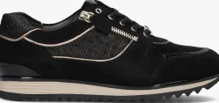 zwarte hassia lage sneakers porto