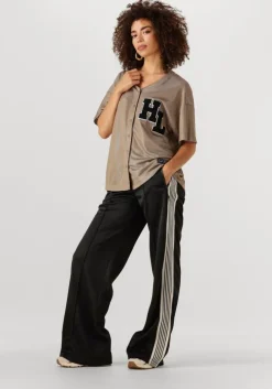 zwarte haute l'amitié joggingbroek baggy track tall pants