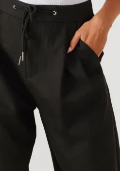 zwarte haute l'amitié joggingbroek michelle tailor tie tall pant