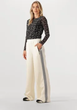 zwarte haute l'amitié top l'amitie mesh ls o-neck