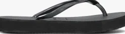 zwarte havaianas teenslippers slim flatform