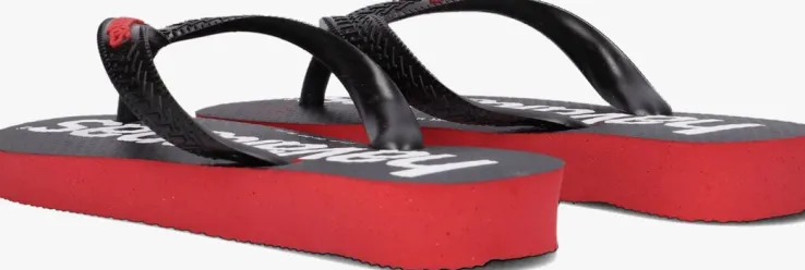 zwarte havaianas teenslippers kids top logomania