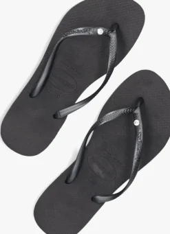 zwarte havaianas teenslippers slim crystal sw ii