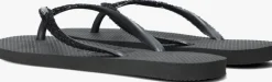 zwarte havaianas teenslippers kids slim glitter ii