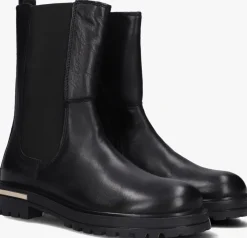 zwarte hip chelsea boots h1468