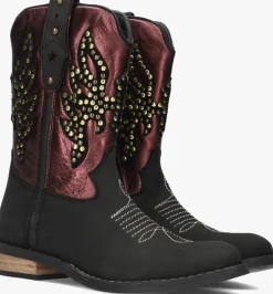 zwarte hip cowboylaarzen h1699