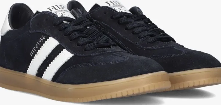 zwarte hip lage sneakers h1511_