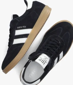 zwarte hip lage sneakers h1511_