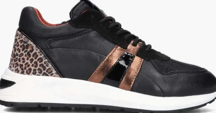 zwarte hip lage sneakers h1588