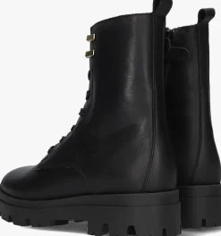 zwarte hip veterboots h1626