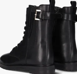 zwarte hip veterboots h1314