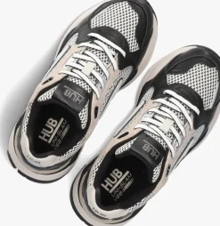zwarte hub lage sneakers slam m42