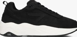 zwarte hub lage sneakers glide-w