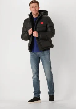 zwarte hugo gewatteerde jas baro2441
