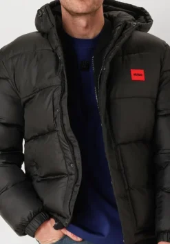 zwarte hugo gewatteerde jas baro2441
