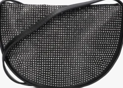 zwarte hvisk schoudertas halo embellished