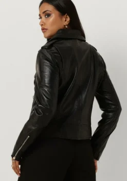 zwarte ibana leren jas bear blaze