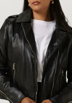 zwarte ibana leren jas bear blaze