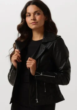 zwarte ibana leren jas bear blaze