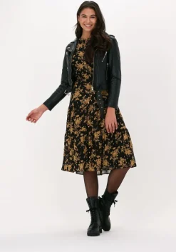 zwarte ibana leren jas moss