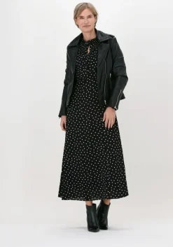 zwarte ibana leren jas moss