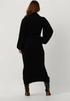 zwarte ibana midi jurk doloris