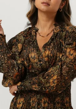 zwarte ibana mini jurk deela - print