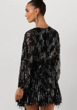 zwarte ibana mini jurk frosty