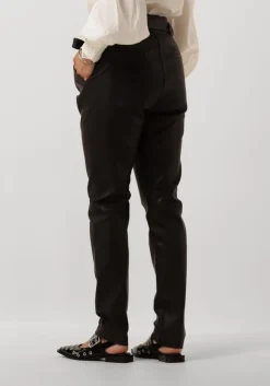 zwarte ibana pantalon paula stretch leather