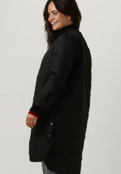 zwarte ilse jacobsen gewatteerde jas art06