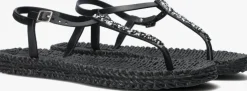 zwarte ilse jacobsen platte sandalen cheerful10g