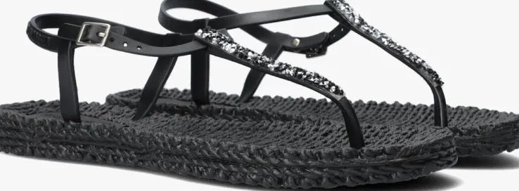 zwarte ilse jacobsen platte sandalen cheerful10g