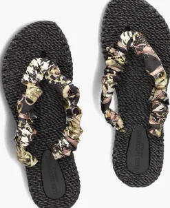 zwarte ilse jacobsen teenslippers cheerful05