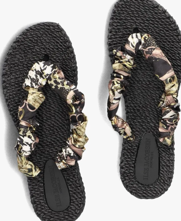 zwarte ilse jacobsen teenslippers cheerful05