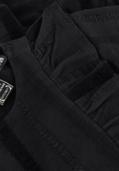 zwarte indian blue jeans mini jurk ruffle dress sparkle