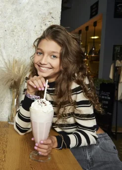 zwarte indian blue jeans tops & t-shirts striped knitwear cropped