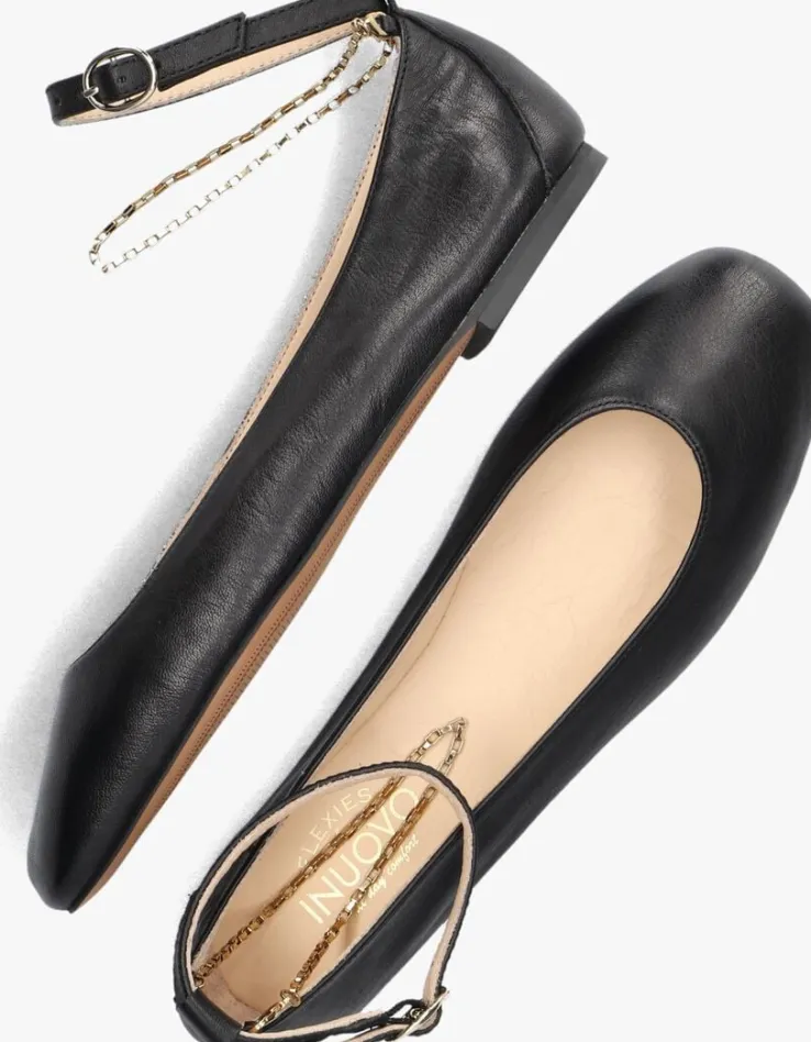 zwarte inuovo ballerina's a92015