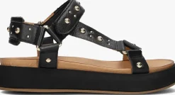 zwarte inuovo platte sandalen a96001