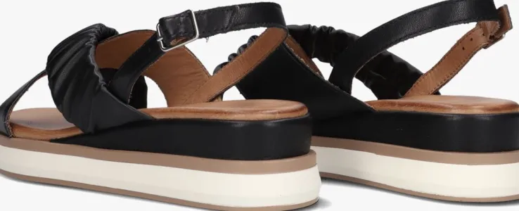 zwarte inuovo platte sandalen 113059-1